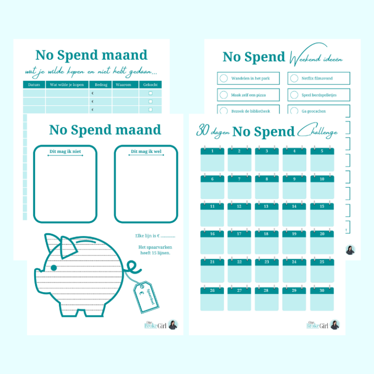No spend november wat zijn de regels one broke girl