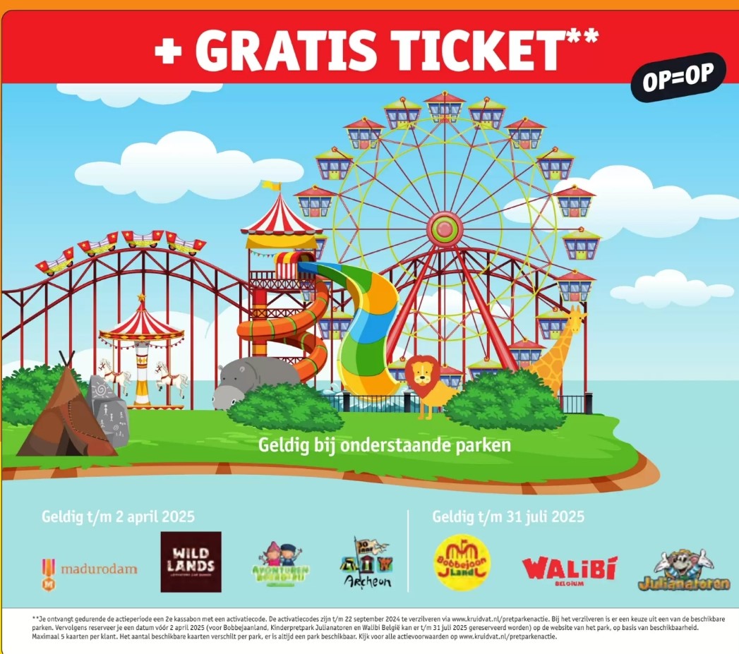 Kruidvat pretpark actie zo scoor jij die gratis tickets One Broke Girl