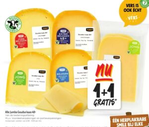 Jumbo goudse kaas 1+1 gratis