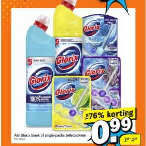 Glorix bleek & toiletblokken 99ct