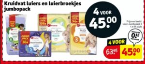 Kruidvat luiers dagdeal woensdag